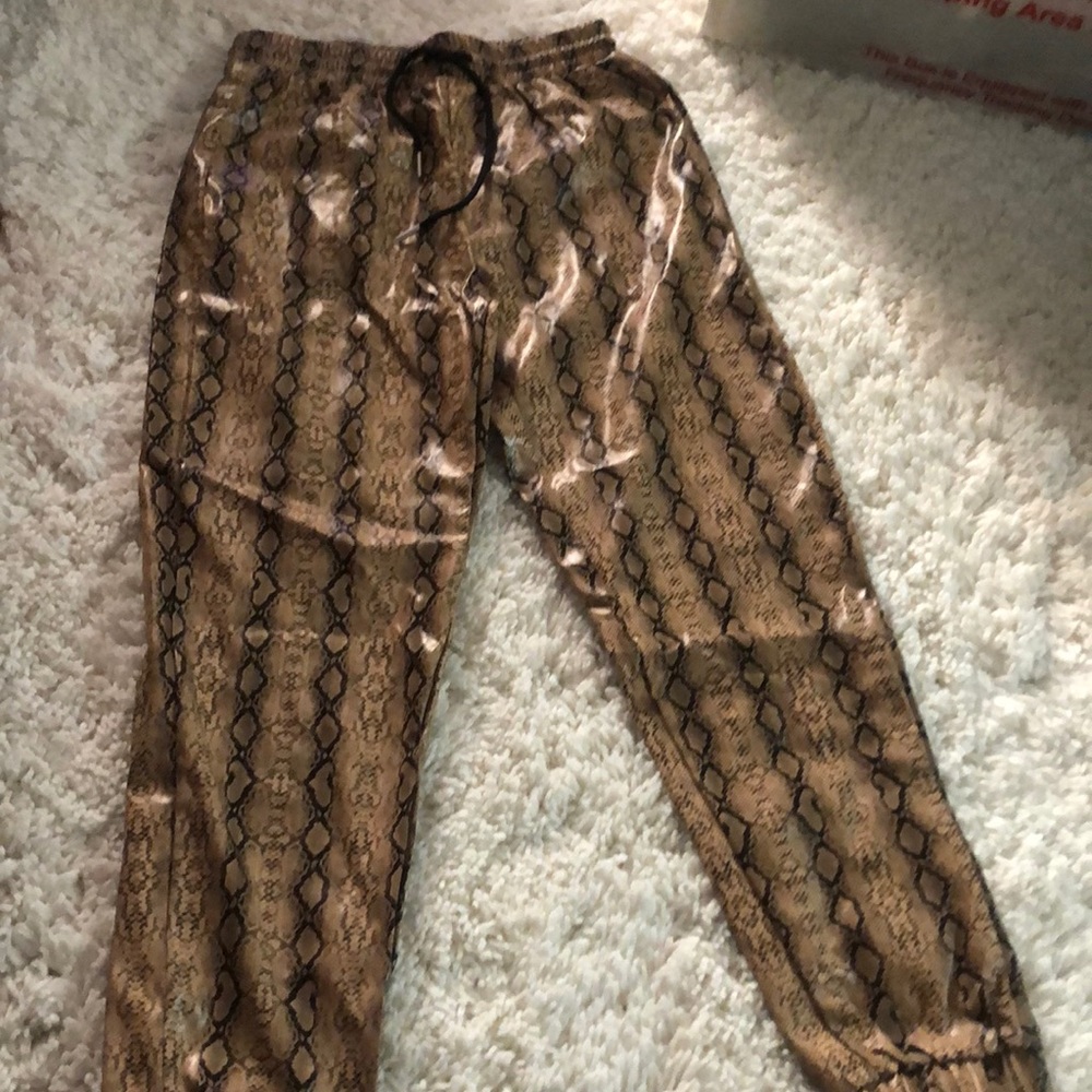 Snakeskin Joggers